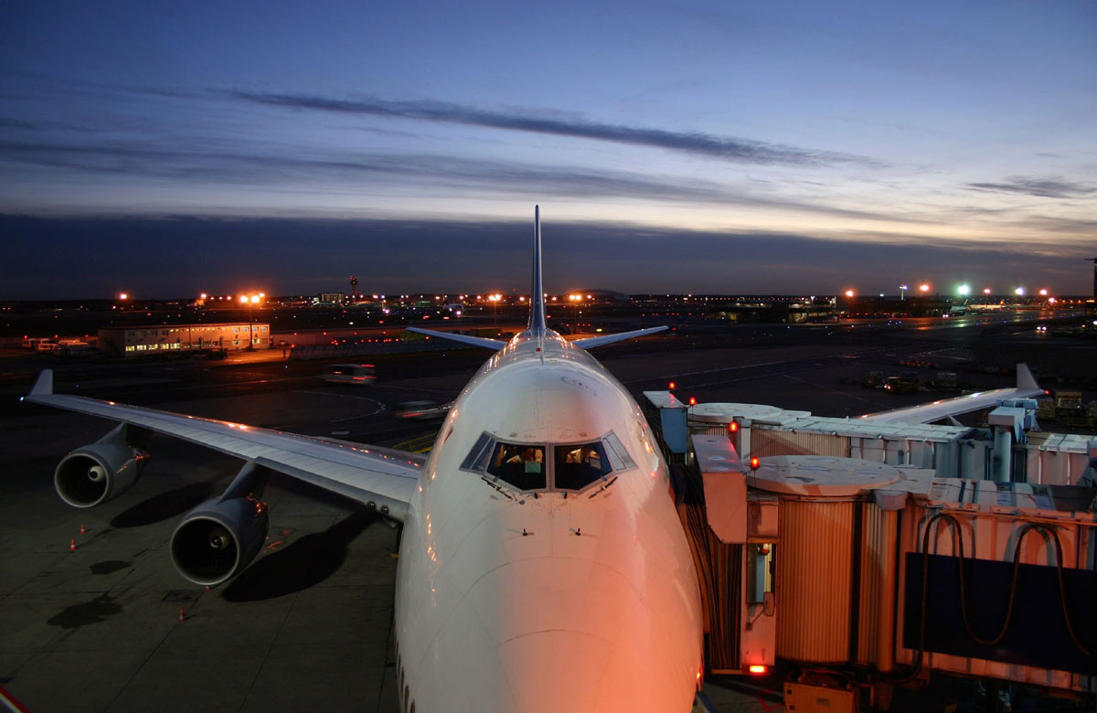 airplane at terminal